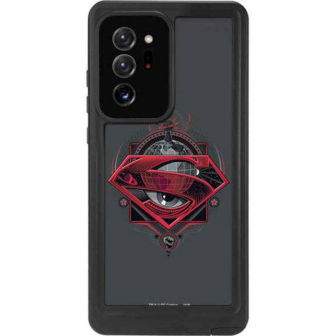 DC Comics Superman Grey Eye Collage Galaxy Note20 Ultra 5G Waterproof Case